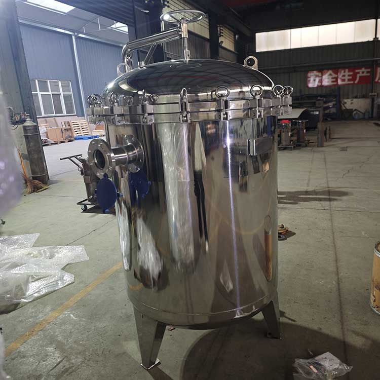 華豫供應(yīng)304不銹鋼材質(zhì)DN80袋式過(guò)濾器0.6MPa